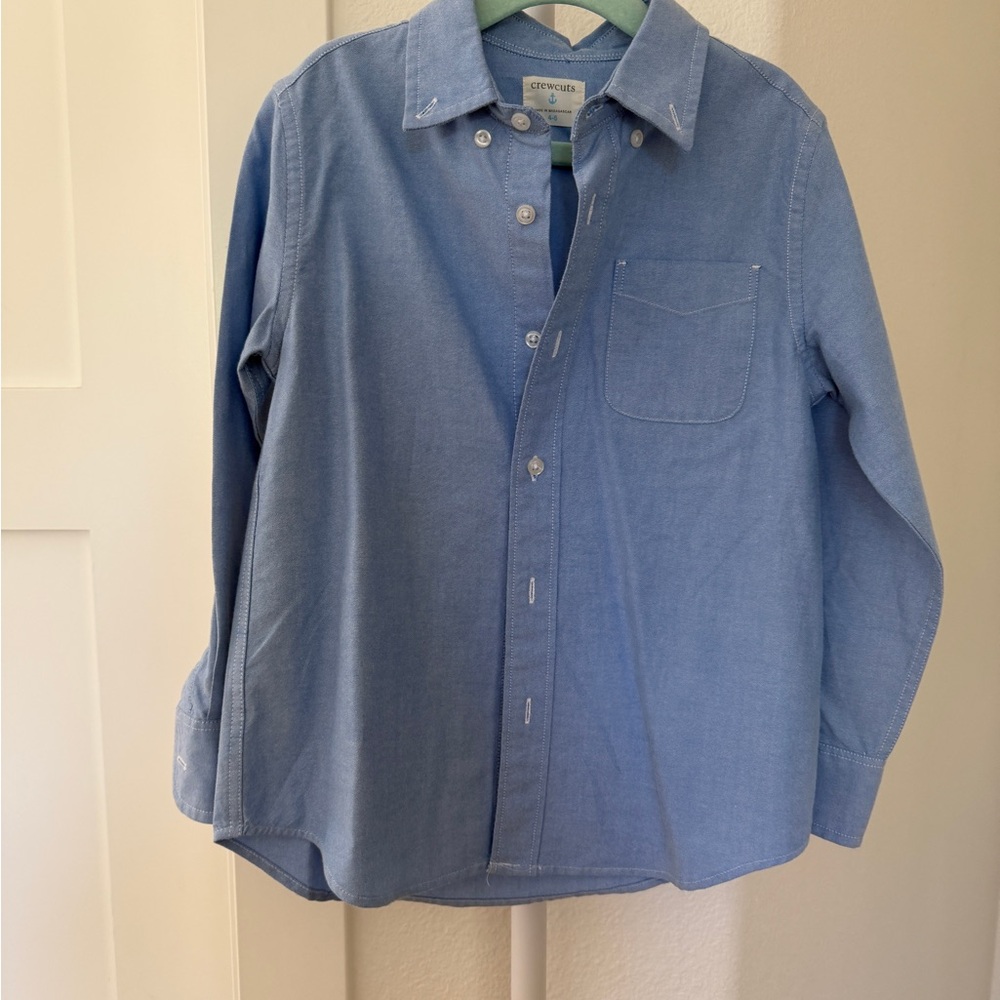 Crewcuts Boys' Blue Button-Down Oxford Shirt